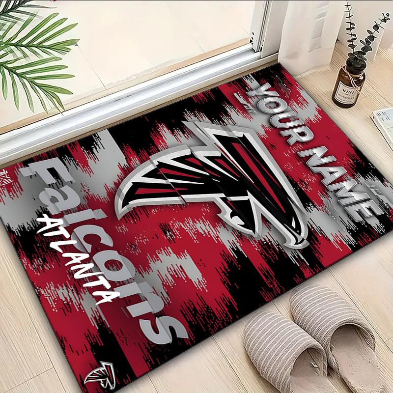 Custom Name Rug Atlanta Logo Area Rug Suitable for Indoor And Outdoor,Carpets for Homes, Offices,Living Rooms,Home Decor,Christmas Gift