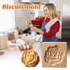 Wooden 3D Cookie Mold Animal Flower Snowflake Santa Food Grade Non-stick Dishwasher Safe Chocolate Biscuit Candy Mould Baking Tools Kitchen Supplies