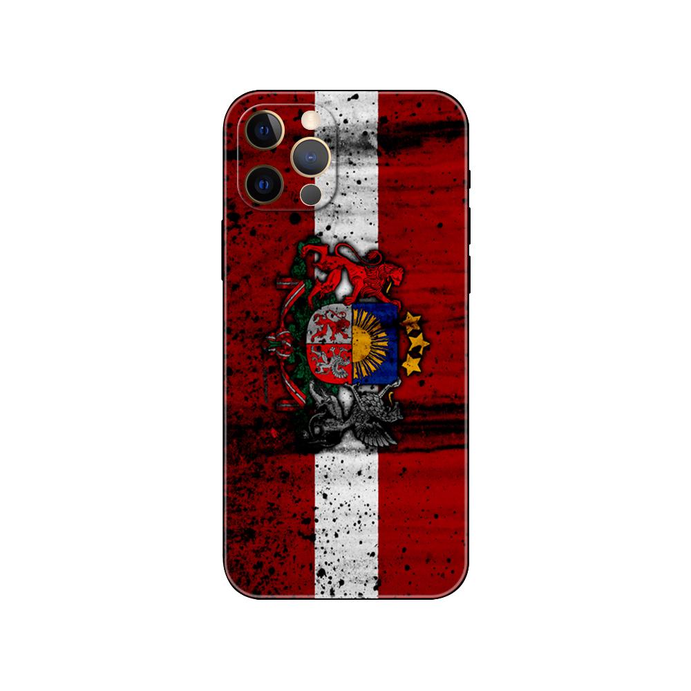 Чехол для телефона с флагом Латвии и Литвы для iPhone 5 5s 2020se 6 6s 7 8 plus x 10 XR XS 11 12 13 mini pro MAX черная задняя крышка из ТПУ