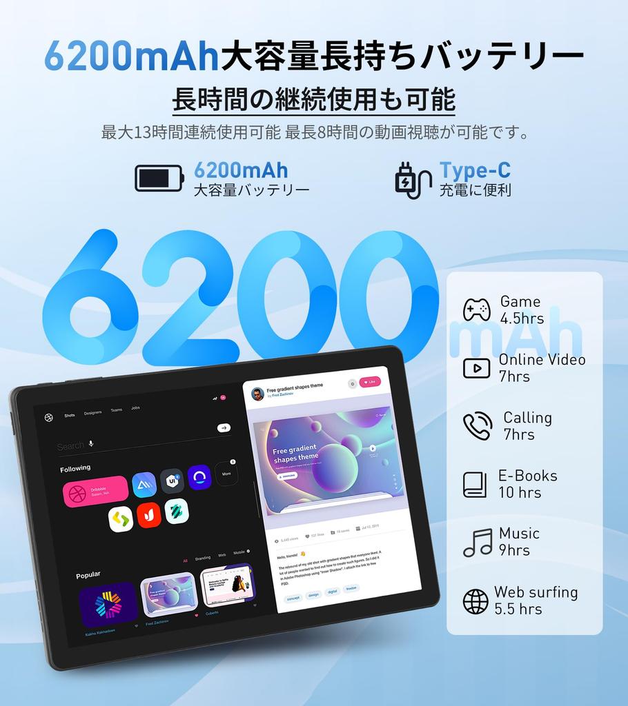 Новый для Android 15 Планшет с Android Детский ПК Режим IPS Widevine Онлайн GMS Беспроводной Разделенный экран Детский просмотр 2025, 10-дюймовый 30 ГБ+128 ГБ+1 ТБ