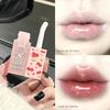 Увлажняющий бальзам для губ Crystal Jelly Lip Oil увлажняет и уменьшает линии губ на основе красного блеска для губ Lady