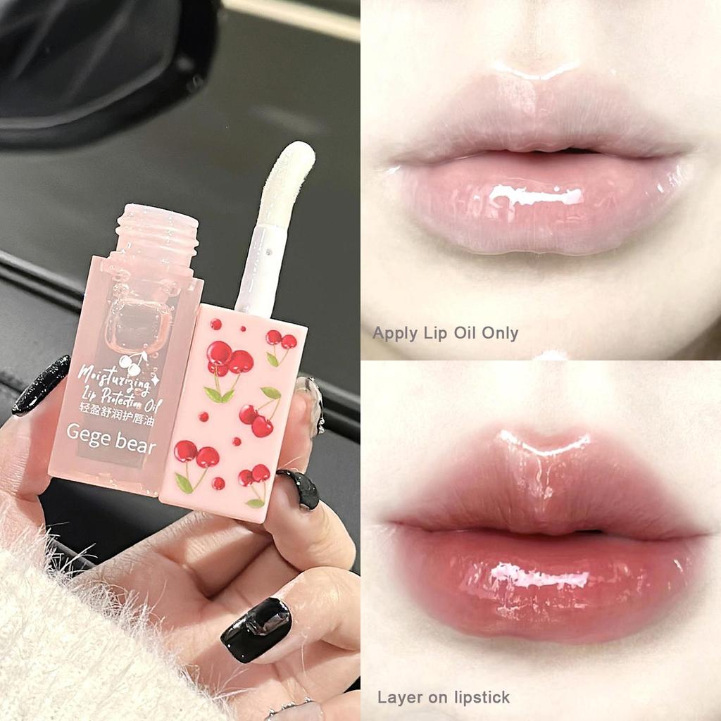 Увлажняющий бальзам для губ Crystal Jelly Lip Oil увлажняет и уменьшает линии губ на основе красного блеска для губ Lady