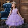 Детские платья Платья принцесс Средние и большие детские свадебные платья Платья принцесс с кружевом и бантом для девочек