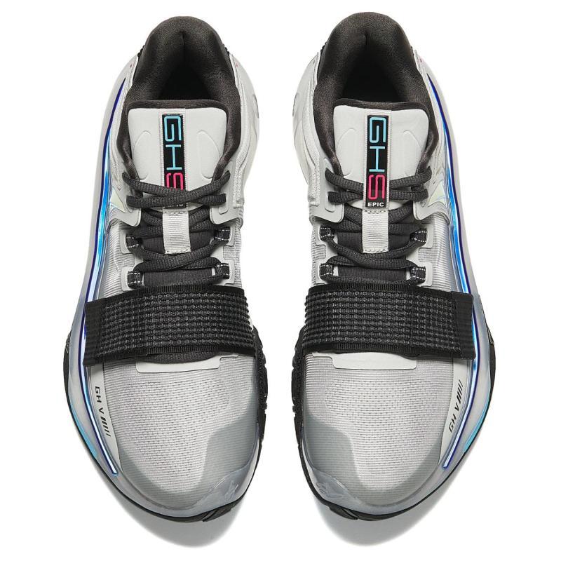 Anta GH5 Амортизаторы Отскок Низкие Баскетбольные Кроссовки Мужские Микрочип Серые Кроссовки 112431116-5