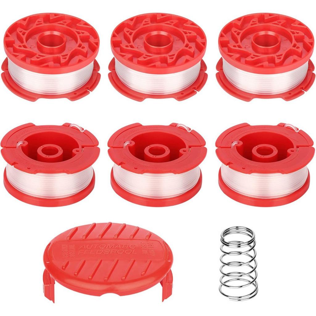 8 Pcs Weeding Line, 30 Feet Of 0.065 Inch Trimmers Line,Lawning Mower Reel Replacement Parts