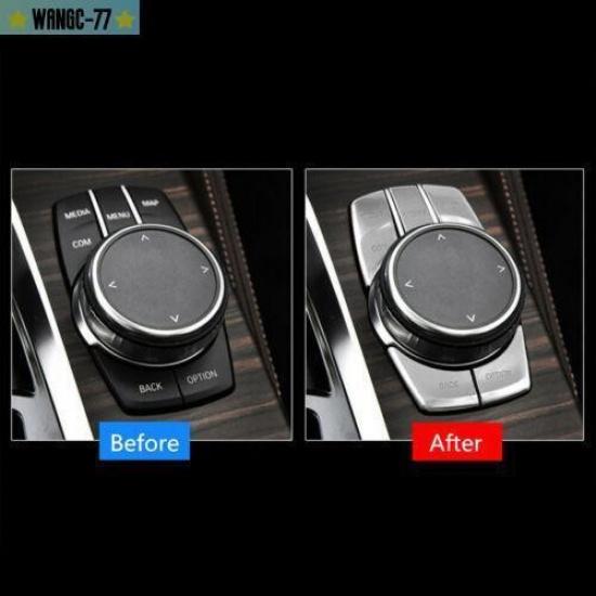 New Console Multimedia Switch Button Cover Trim For BMW 5 Series G30 2017 2018