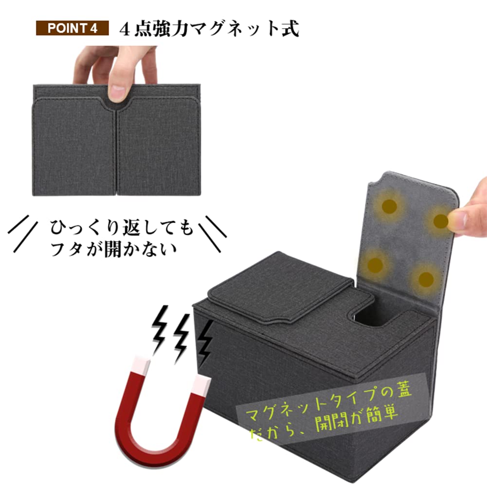 Venssu Deck Trading Card Storage Dice Dame Can 200 может использоваться для различных карт, совместимых с чехлами, чехлами, коробками, держателями, держателями, магнитами,