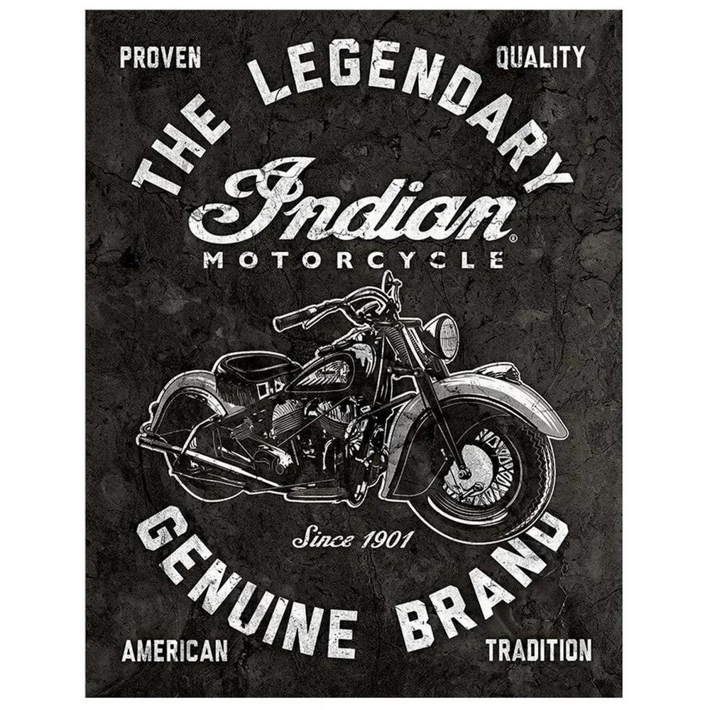 Металлические жестяные таблички Indian Motorcycles Scout Est 1901 Декорация Железная Краска Металл Декоративное Настенное Искусство Винтажные Таблички Гараж Клуб Бар