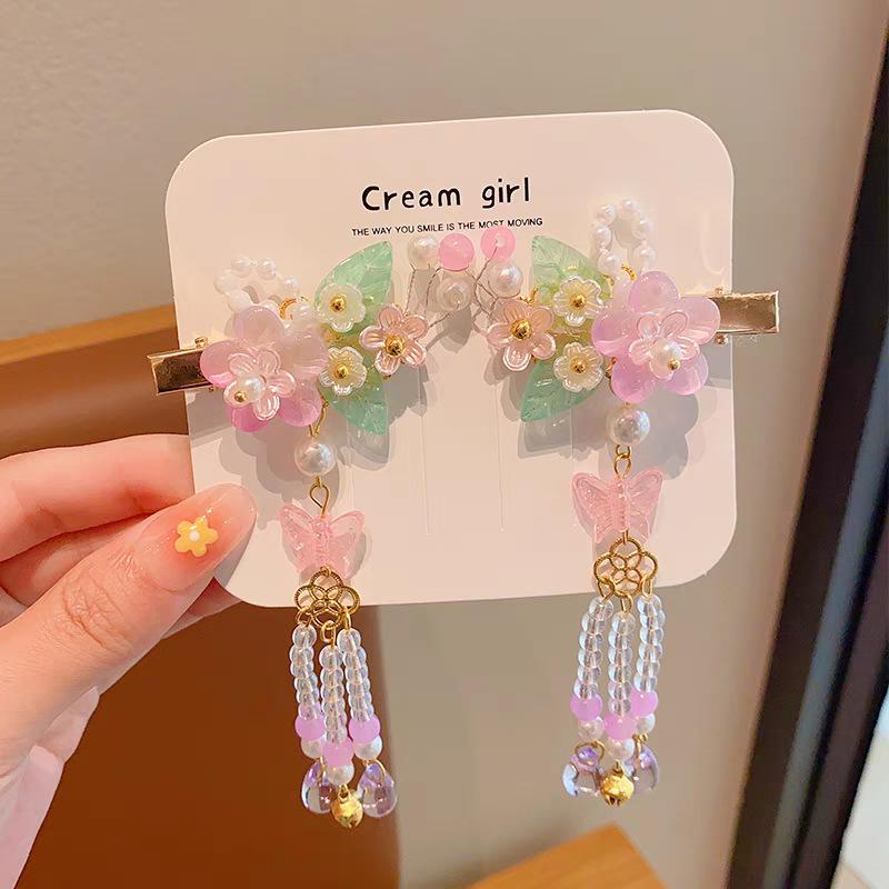 Китайские заколки для волос в стиле принцессы с кисточками - Аксессуары для волос Ханфу в древнем стиле для женщин и девочек