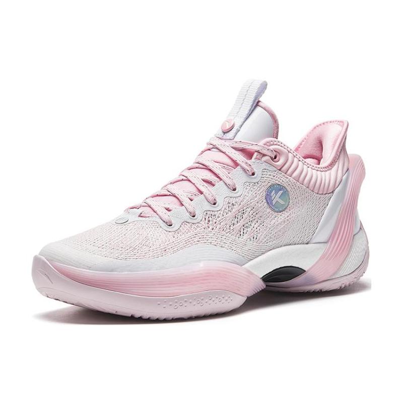 Anta Three point Rain1.0 Баскетбольные кроссовки Мужские Низкие Белые/Розовые Кроссовки 912321102S-3