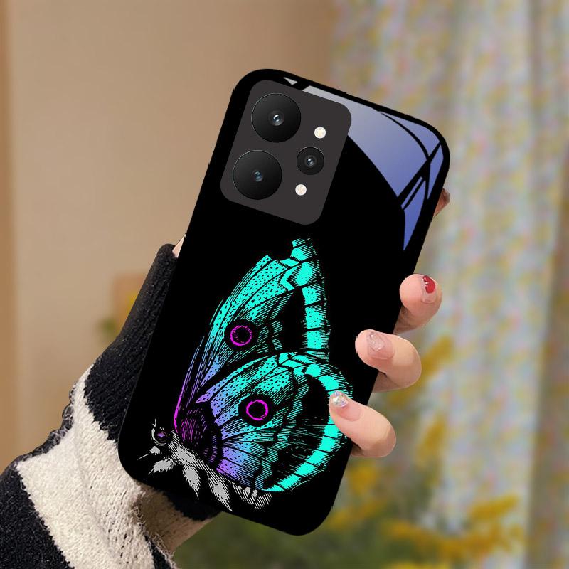 Роскошный Чехол из Закаленного Стекла Для Realme 15 5G RMX5106 RMX5105 Чехол для Телефона Полностью Защитный Ударопрочный Корпус Fundas Мультяшный Capa