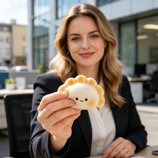 Сенсорная игрушка-антистресс Кольцо в форме пельменя Изготовлено из без запаха 1 шт.