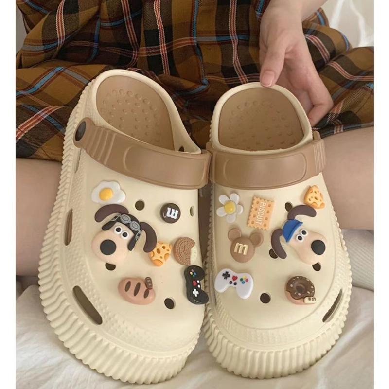 Очарование для обуви, булавки «сделай сам», милая мультяшная собака, украшение, пряжка для обуви с отверстиями, набор подвесок, аксессуары, подарок для мальчиков и девочек