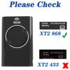 868MHz Gate Remote Fob Garage Door Remote Handheld Garage Gate Remote Control with Indicator for XT4 XT2 868 SLH LR