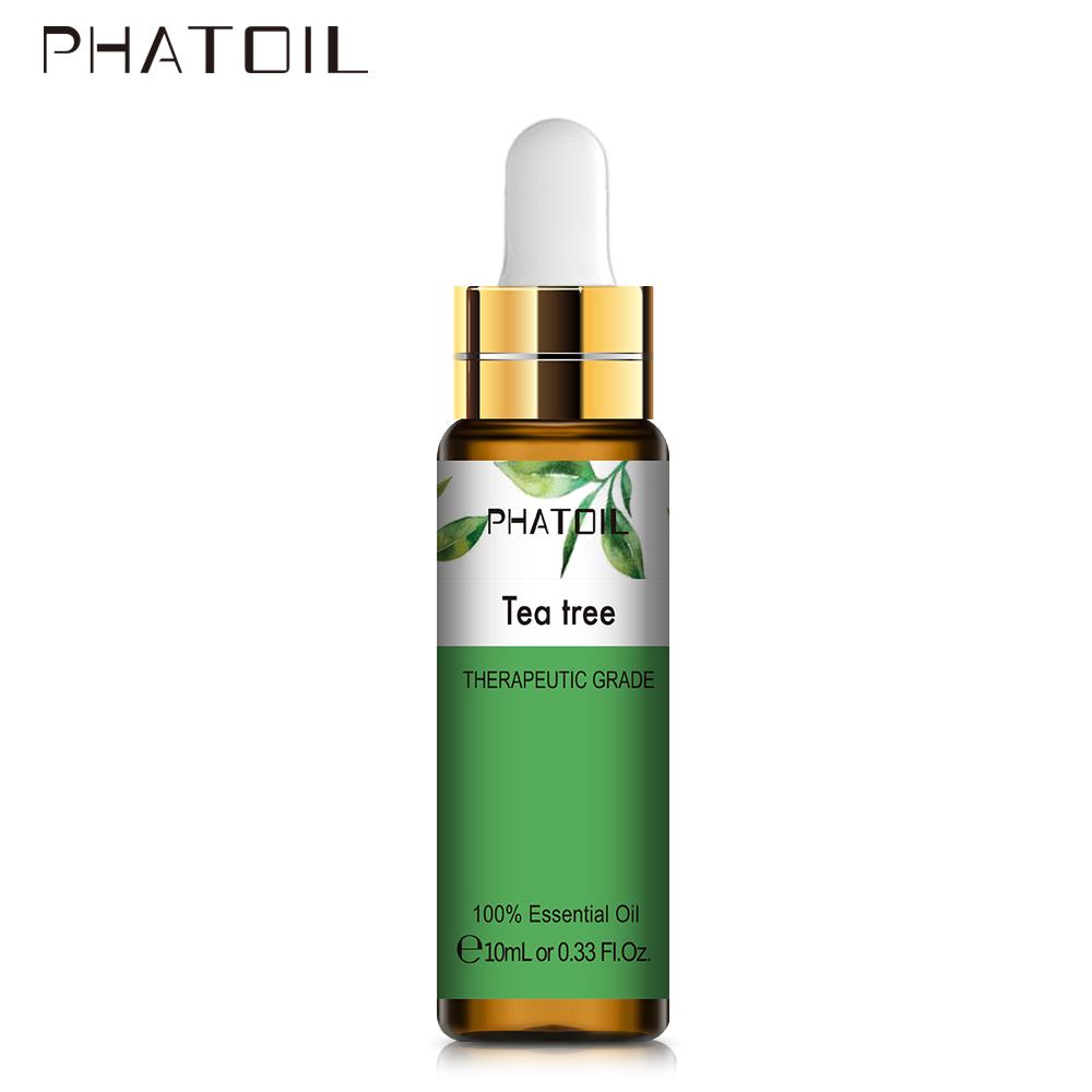 PHATOIL 5 мл/10 мл/15 мл/30 мл/100 мл Эфирные масла чайного дерева для ароматерапии Увлажнитель Диффузоры Снимают стресс Натуральные масла чайного дерева