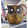 Owl Showpiece for Home Decor Showpiece Owl Statue for Bookself TV Stand Decor Animal Decorative Showpiece (Golden)