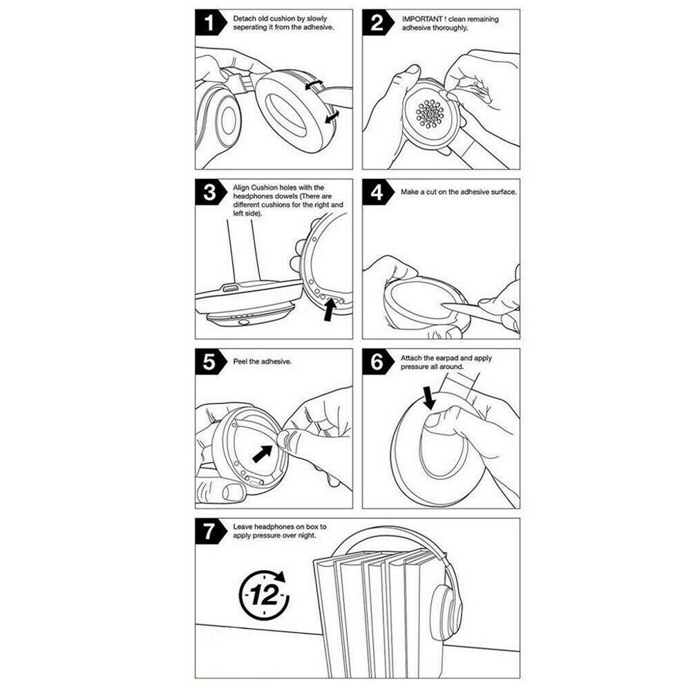 1 Pair Ultra-soft Earmuffs Foam Ear Pads Earbuds Cover Replacement Cushion