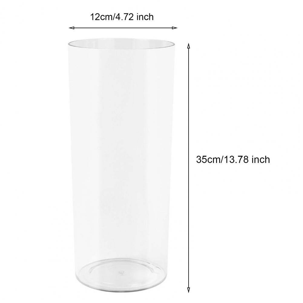 Ваза для цветов Элегантная цилиндрическая ваза для цветов на свадьбу, центральный элемент для украшения обеденного стола, прозрачная гидропоника для растений