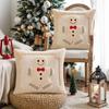 Snowman Christmas Tree Pillow Covers Gingerbread Sofa Cushion Cover Party Decoration