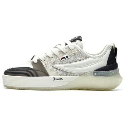 Mixa Ткань Синтетическая кожа Модные Ретро Повседневные Низкие Кроссовки Женские кроссовки Белый Черный F12W223101FWB