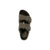 Birkenstock Замшевые Удобные Толстая Подошва Универсальные Шлепанцы Женские сандалии Оливково-Зеленые 1025687