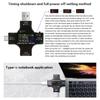 60* 60* 11мм USB Type-C Цифровой Измеритель Тестер Мультиметр Монитор Тока и Напряжения