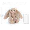 Плюшевый кролик Jellycat Bashful, размер M, цвет бежевый