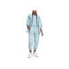 Adidas Truepace Woven Joggers With Striped Drawstring Cuffs Women Bottoms Grey Blue HR6577