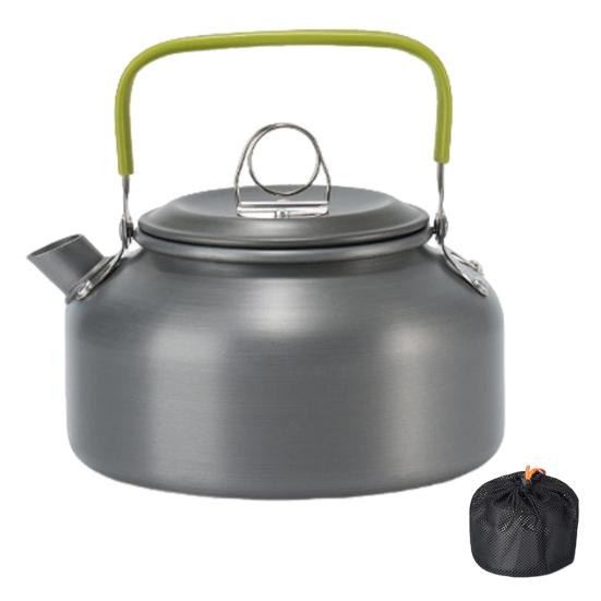 0,8/1,2/1,8 л походный чайник из алюминиевого сплава портативный легкий большой емкости для путешествий на открытом воздухе, пешего туризма, пикника, кофейника, чайника