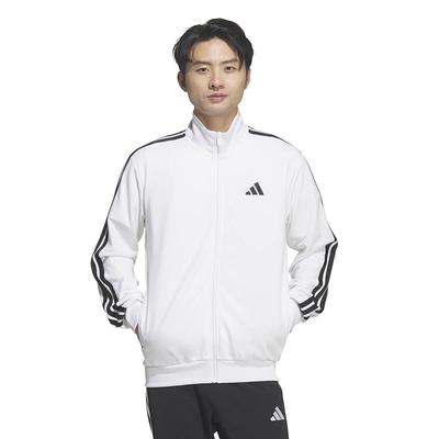 Adidas Тренировочная кофта Must Haves с 3 полосками Мужская DH100 Белый (KR6431) M