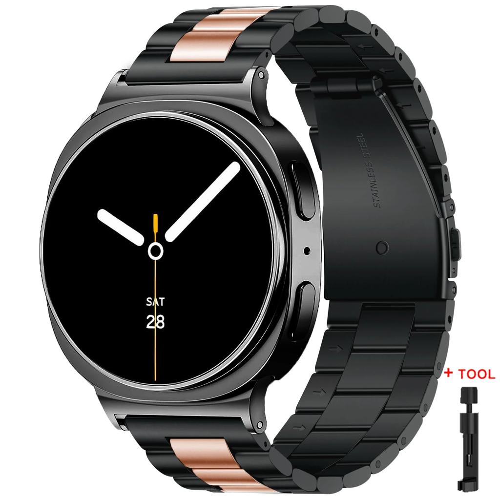Metal Band for Samsung Galaxy Watch 8/8 Classic 40mm 44mm 46mm Stainless Steel Strap for Galaxy Watch 7 Ultra 2025 47mm Bracelet
