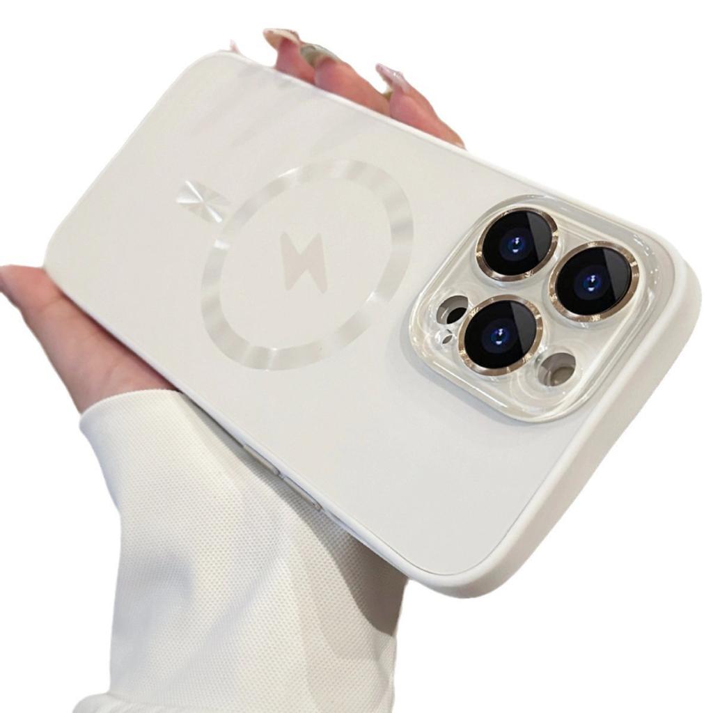 Подходит для Apple 16Promax Lightning Магнитный Чехол для Мобильного Телефона Полностью Покрывающий Пленкой на Камеру iPhone16 Защитный Чехол Ударопрочный