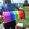 Rainbow Ultra-light Retractable Folding Stool for Outdoor Travel & Fishing