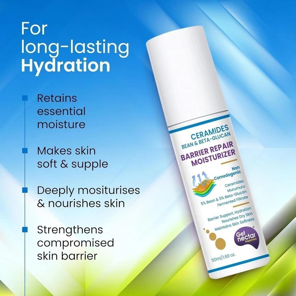 Get Nectar Happiness Barrier Repair Ceramides Moisturizer with Bean-Beta - 50ml