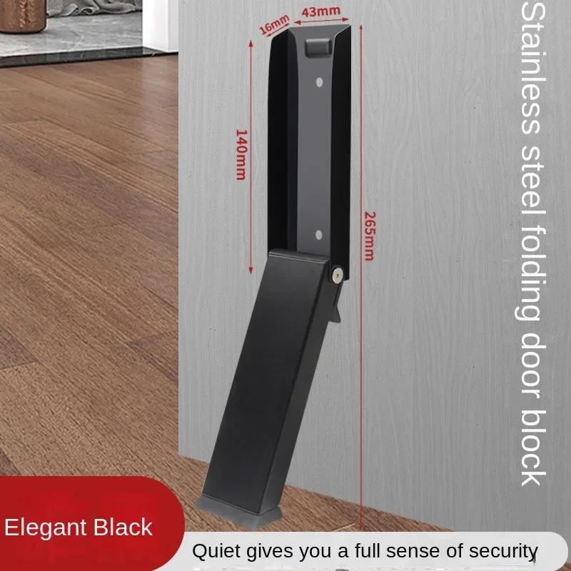 1 шт. защитный дверной стопор из нержавеющей стали с сильным присоской, защитные настенные устройства, скрытый бесшумный напольный держатель против столкновений для дома и отеля