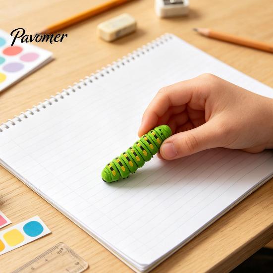 3D Printed Caterpillar Toy 1/5/10Pcs Figurine, Movable Joints Fidget Articulated Toy, Realistic Insect Figure for Stress Relief Educational