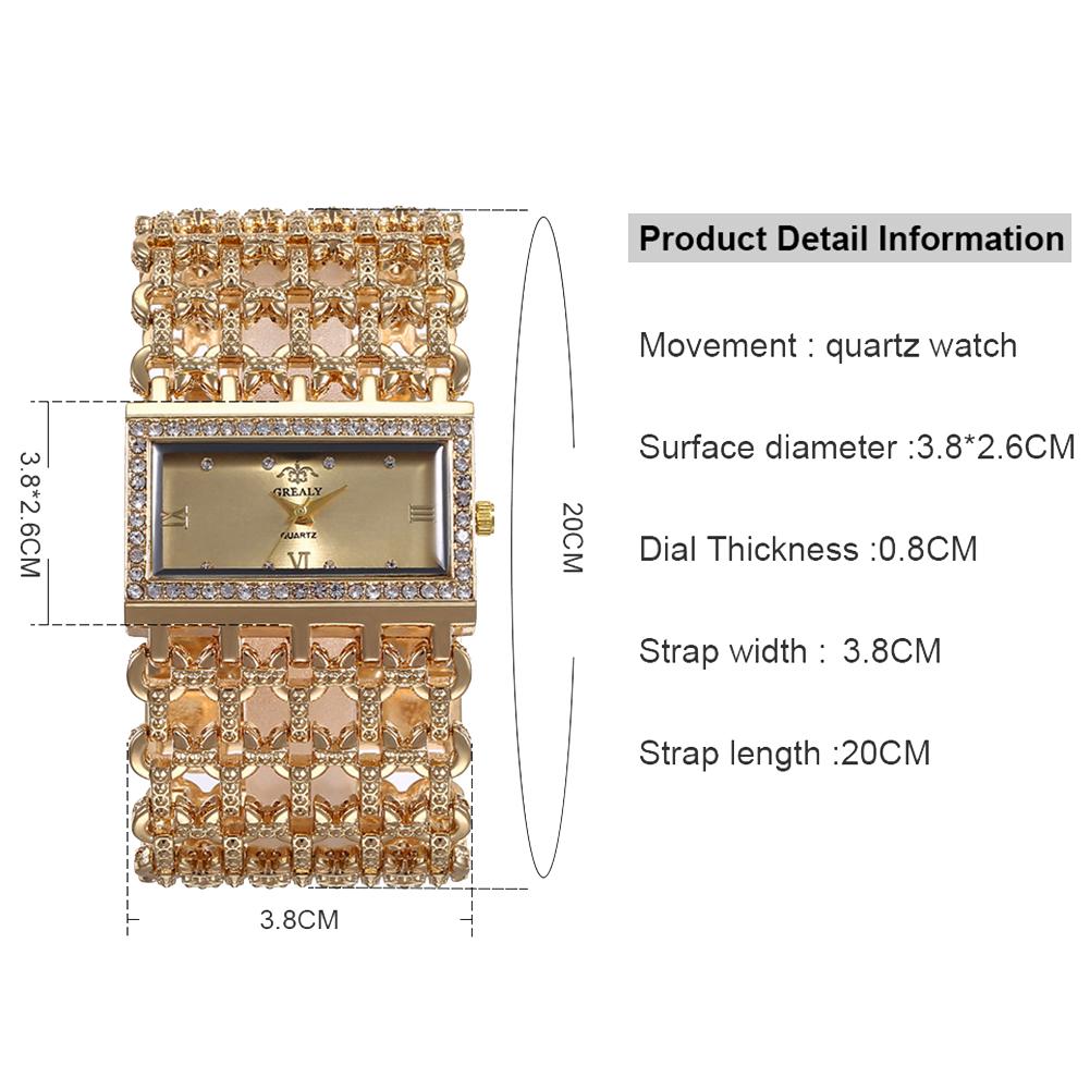 Женские кварцевые часы с широким ремешком