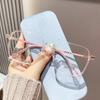 Transparent Anti Blue Light Glasses for Women Pochromic Glasses Large Frame Eye Protection Eyewear Chameleon Sunglasses