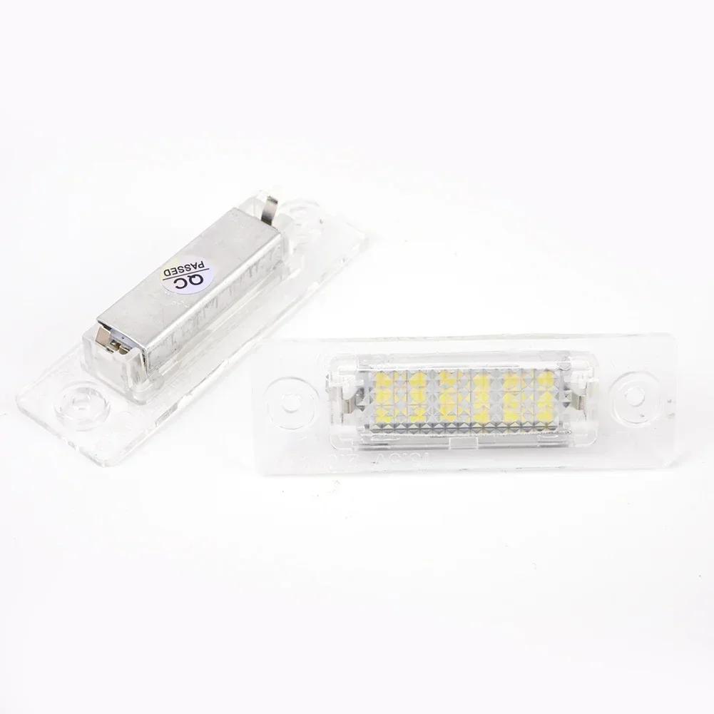 2 шт. 18SMD светодиодный фонарь подсветки номерного знака 6000K белый для Touran для Passat T5 для Skoda для Superb MK1 3U B5 аксессуары для транспортных средств