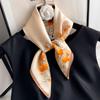 100% Pure Silk Scarf Women Floral Print Neck Shawls Wraps Foulard Scarves Pashmina Female Hijab Bandana Bufanda Square Kerchief