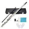 Seika 16-Hole C Key Flute Set for Beginners and Advanced Players, Premium Cupronickel Plated, for Music Lovers