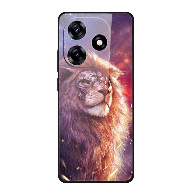 Glass Back Cover For Honor X5c Plus Case Coque Hard Tempered Glass Case For Honor Play 10A X5c Plus Phone Case Cover Soft Bumper