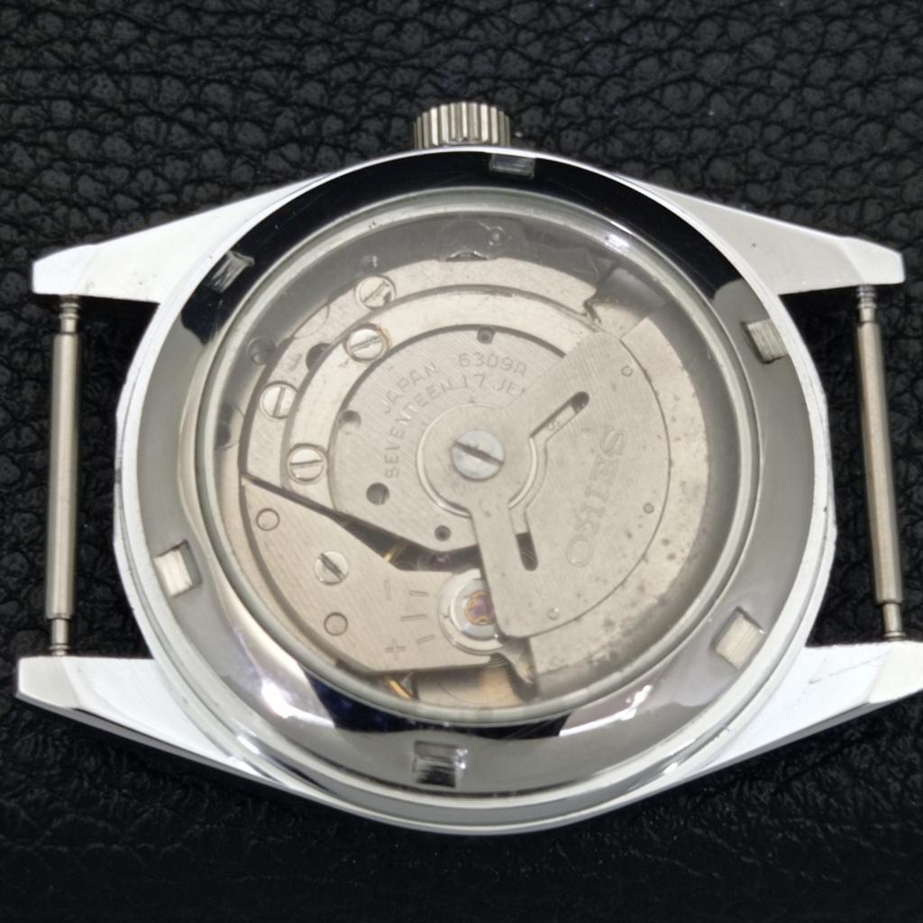 JAPAN VINTAGE REFURBISHED SEIKO 5 AUTOMATIC MENS BLACK DIAL WATCH A440596-4 Sk-a440596