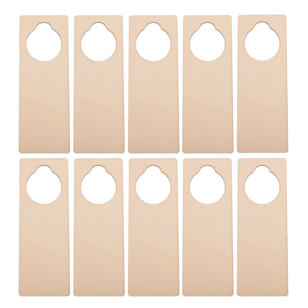 10 шт. Деревянные незаконченные пустые дверные ручки-вешалки DIY подвесная дверная вывеска картина табличка для дома спальня отель