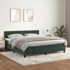 3141320 vidaXL Divan Bed and Mattress Dark Green 180x200cm Velvet