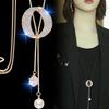Necklace Women's High-end Long Sweater Chain Light Luxury Niche Accessories Versatile Fringed Autumn and Winter Decorations