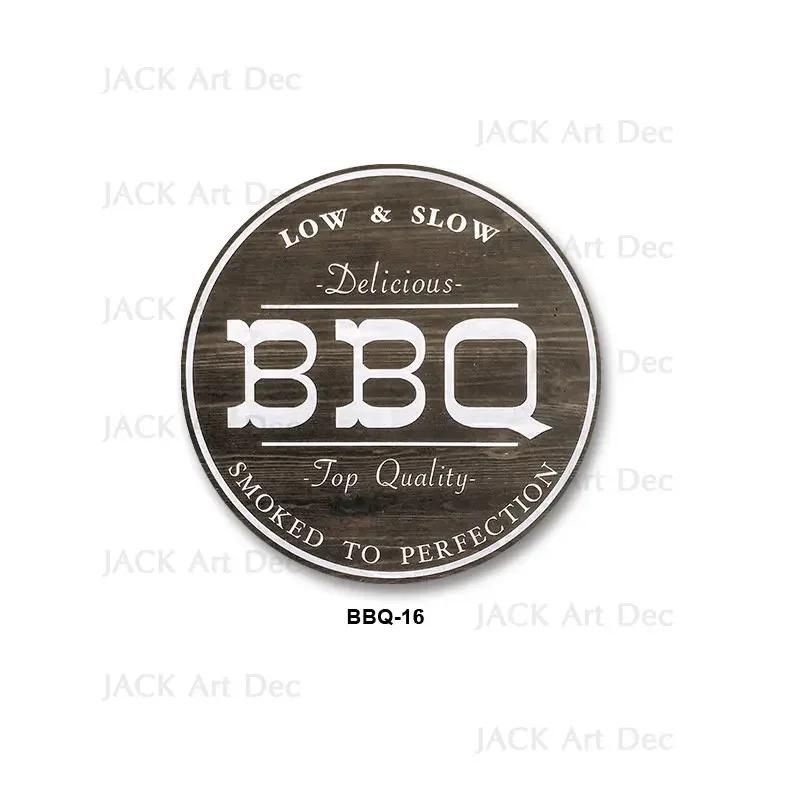 BBQ Zone Metal Sign Vintage Dad`s BBQ Yard Outdoor Party Decoration Plate Retro Barbecue Rules Slogan Metal Signs