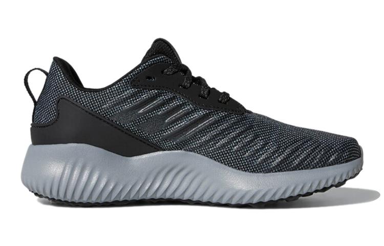 adidas Alphabounce Rc J Дышащие Низкие Детские Беговые Кроссовки Черно-Серые Подростковые CQ1482