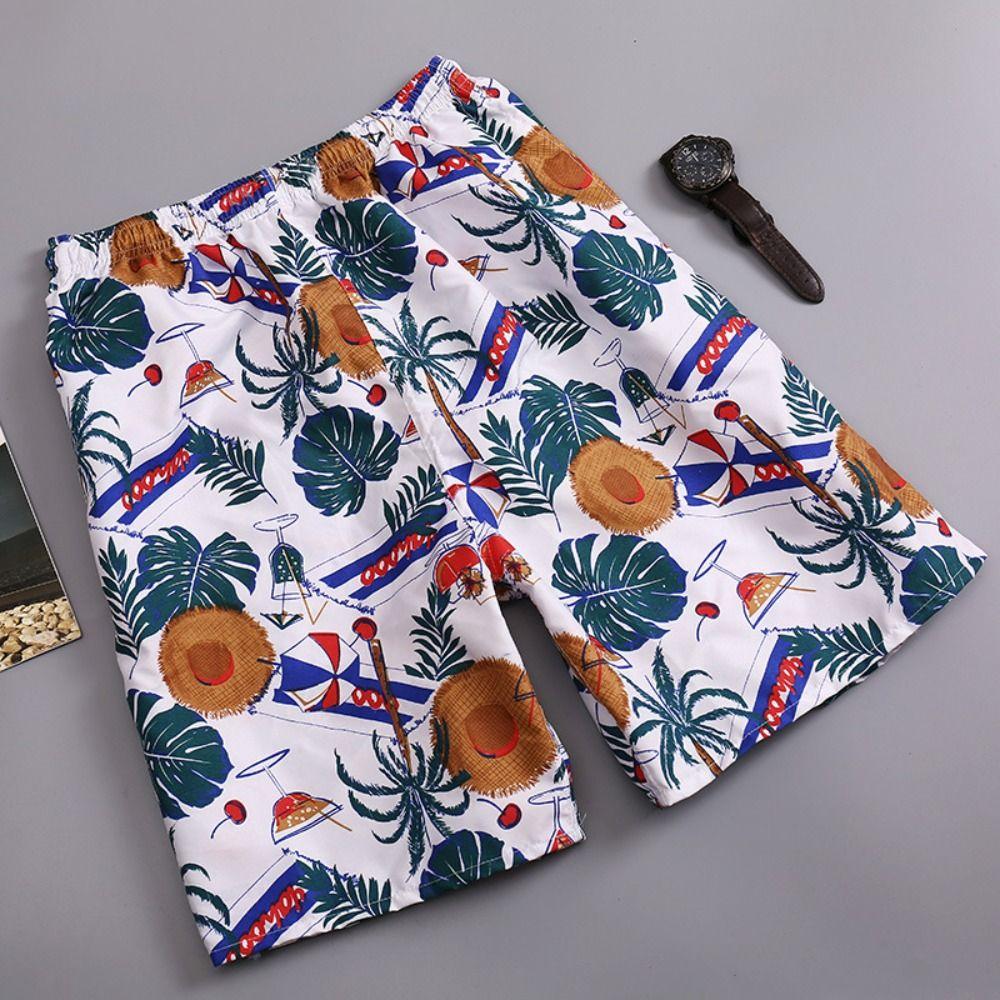 Cool Swimming Shorts Trunks Men Print Surf Shorts New Quick Dry Beach Shorts