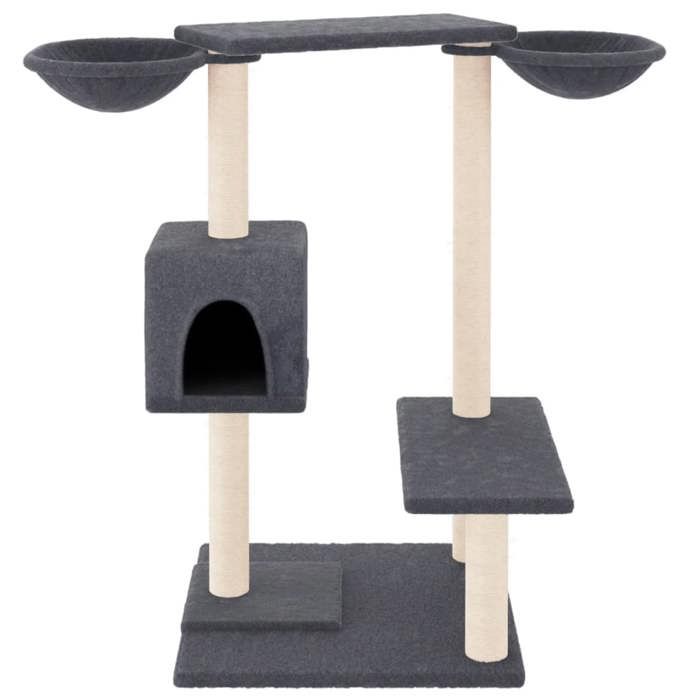 Maison Exclusive - Arbre à chat avec griffoirs gris foncé 82 cm
